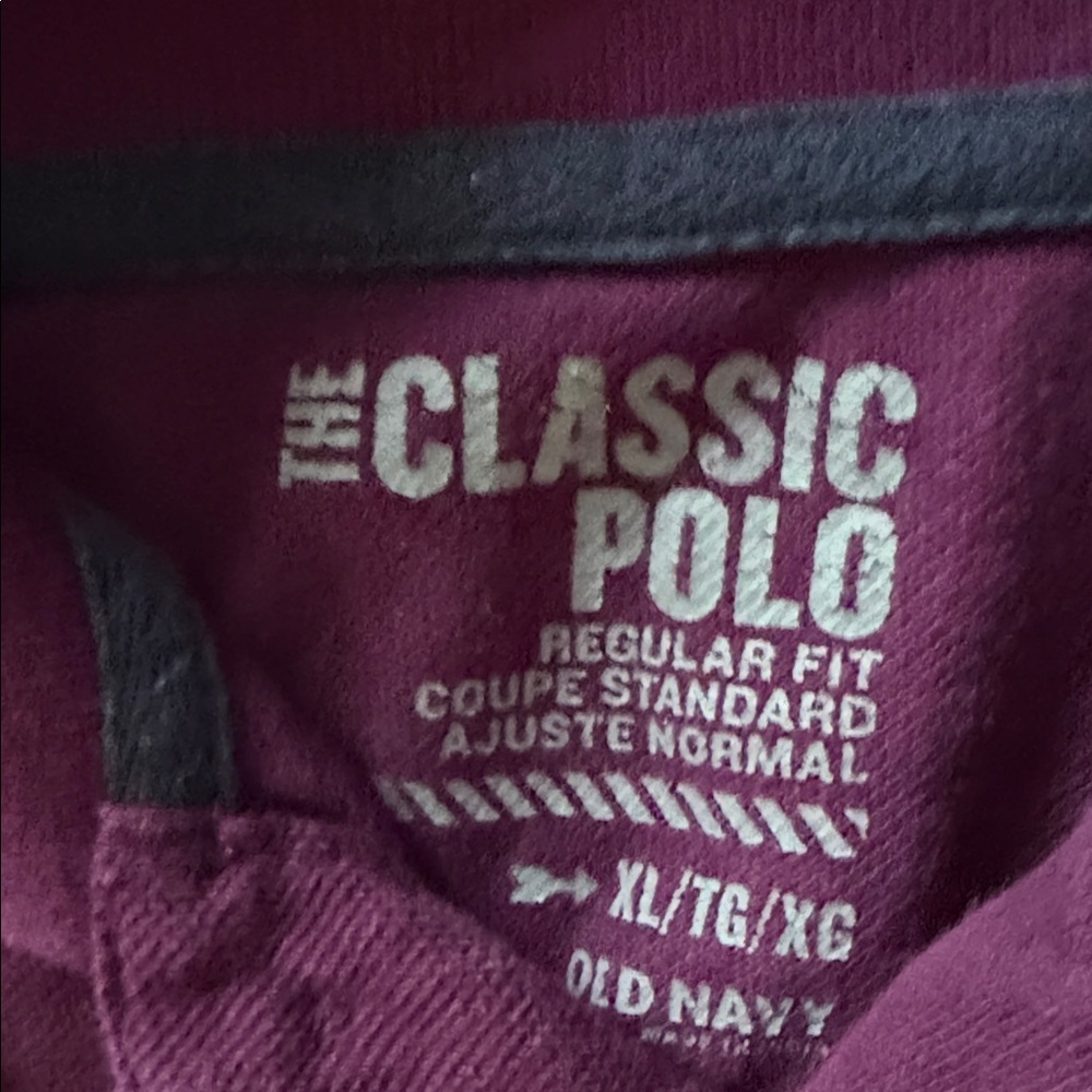 Men's Purple Polo Shirt size xl vintage - Picture 2 of 3